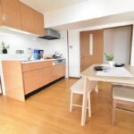 キッチンとダイニング付近の取り回し