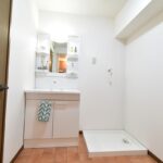 美しくリフォームされた洗面脱衣室