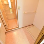 清潔感のある洗面脱衣所(壁面クロス張替え済み)