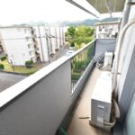 明るく気持ちのいいバルコニー