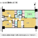 【間取図】対面式キッチン・家事動線良好な間取りです♪