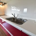 美しいシンクトップ・キッチン周辺部