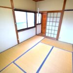 二面採光で明るい２階・６畳和室