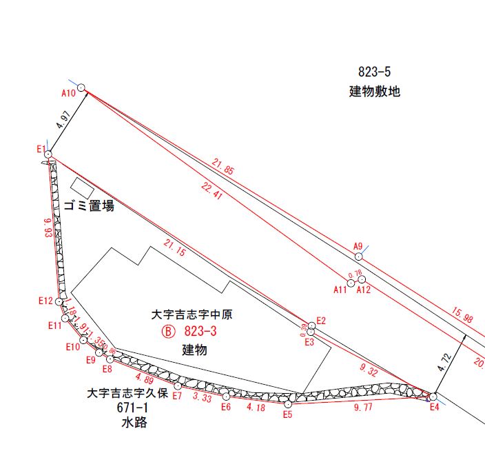 吉志3丁目売土地・木造倉庫付き